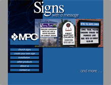 Tablet Screenshot of mpcchurchsigns.com